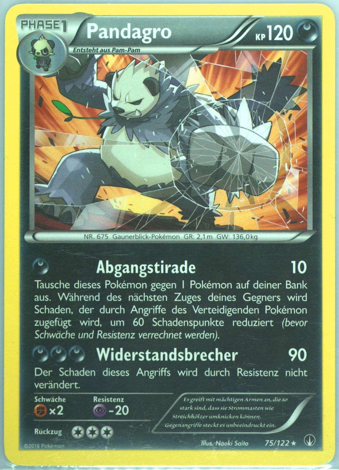 Pandagro German (75) 2016 Pokemon XY Breakpoint
