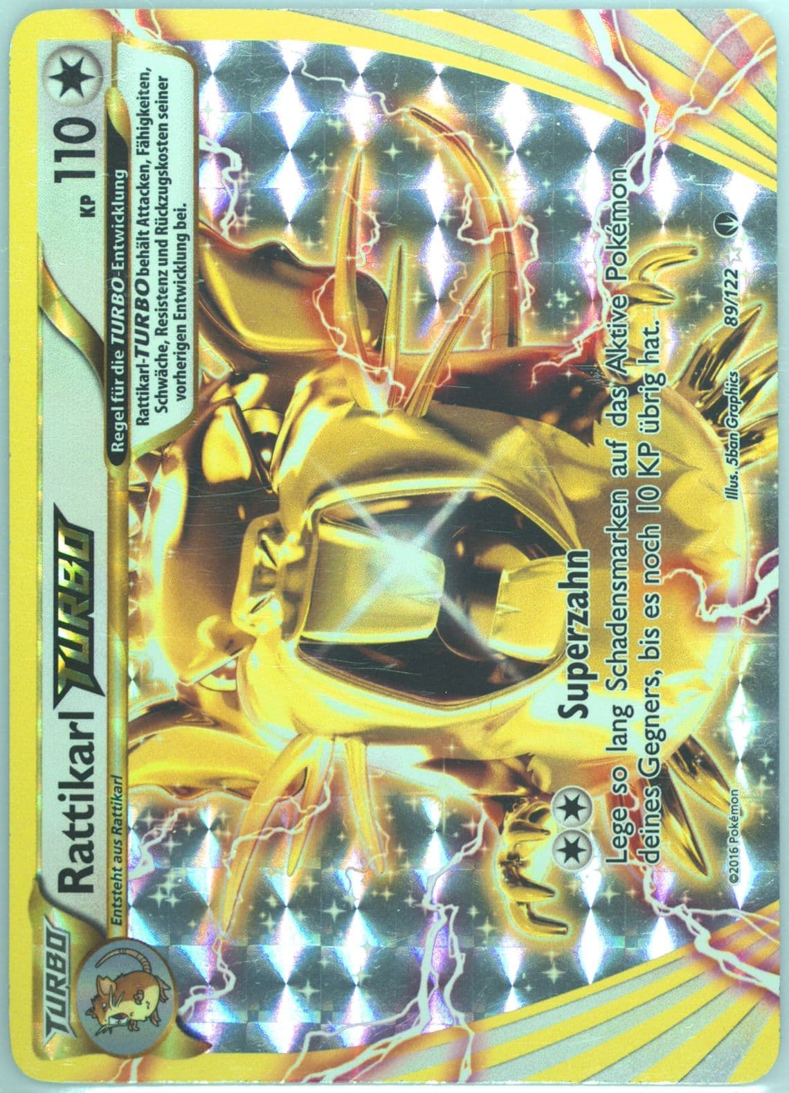 Rattikarl Turbo German (89) 2016 Pokemon XY Breakpoint