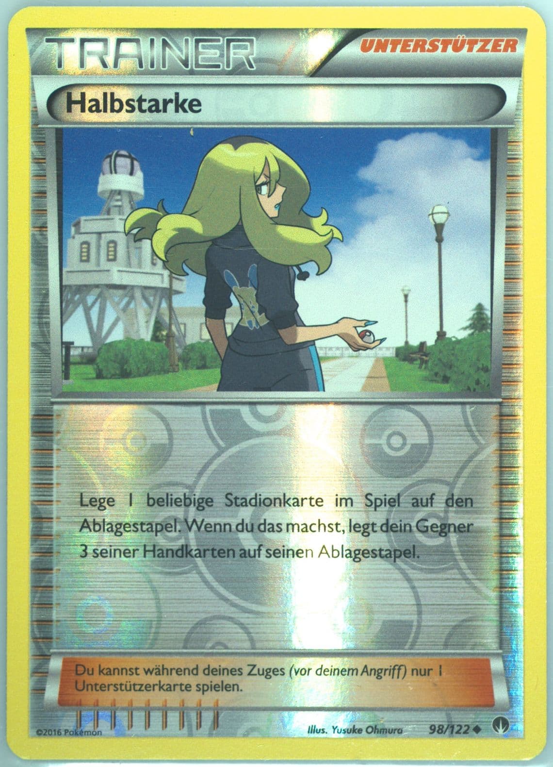 Halbstarke-Reverse Foil German (98) 2016 Pokemon XY Breakpoint