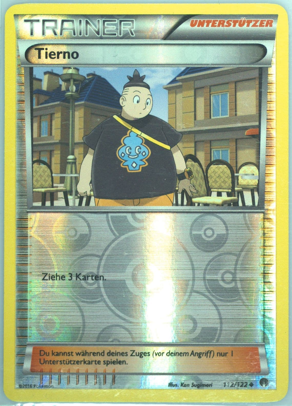 Tierno-Reverse Foil German (112) 2016 Pokemon XY Breakpoint