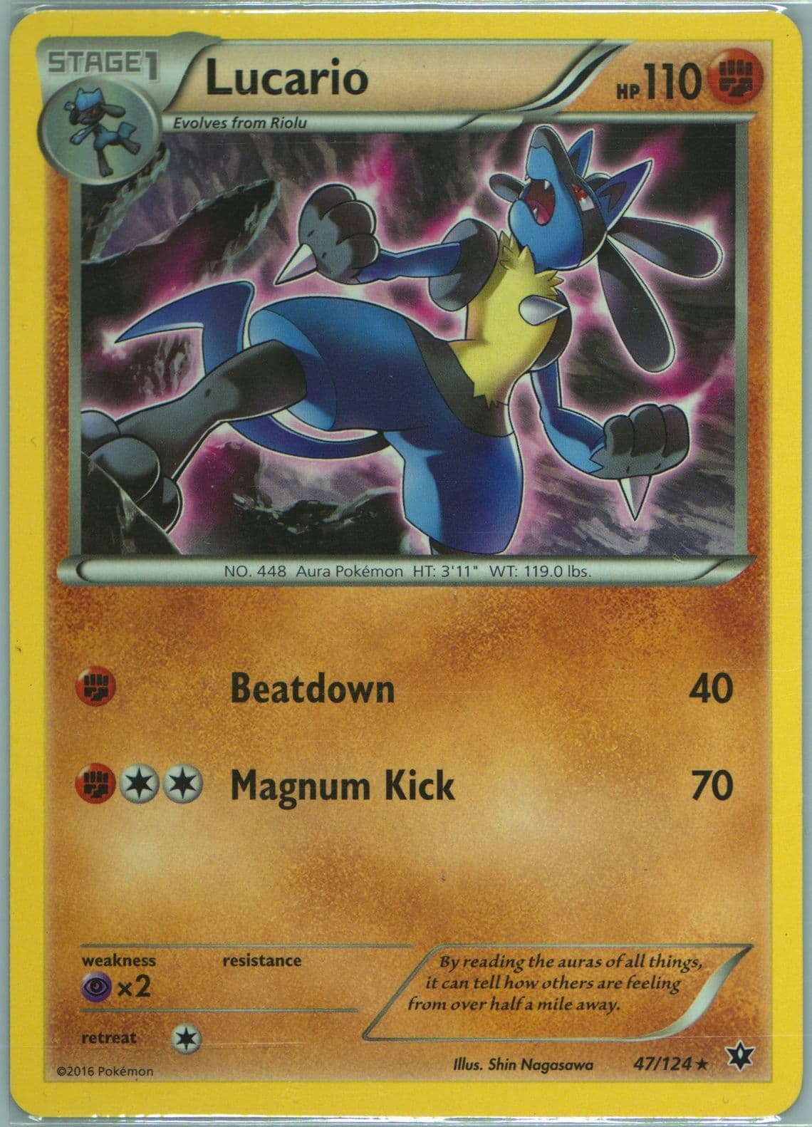 Lucario (47) 2016 Pokemon XY Fates Collide
