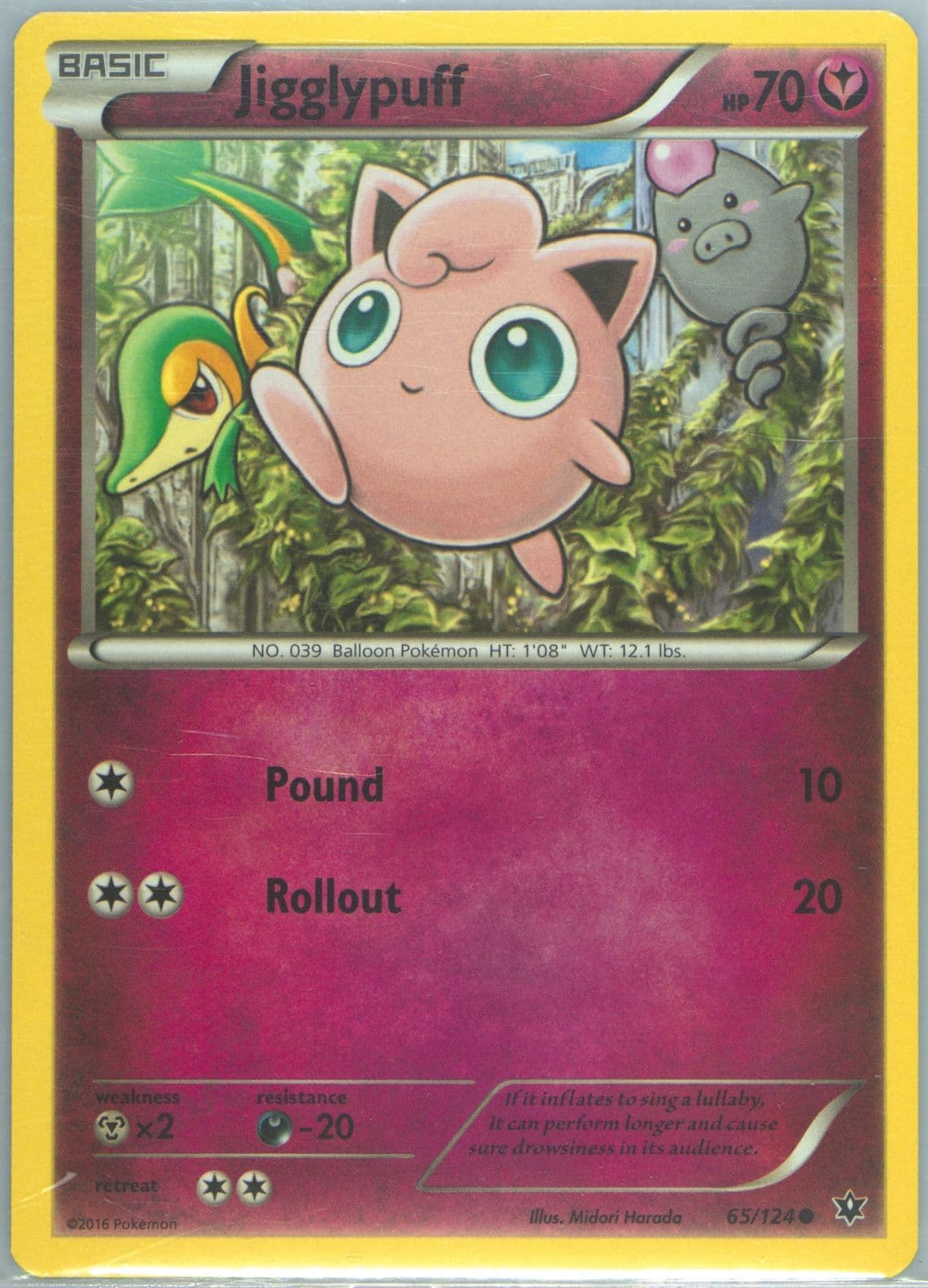 Jigglypuff (65) 2016 Pokemon XY Fates Collide