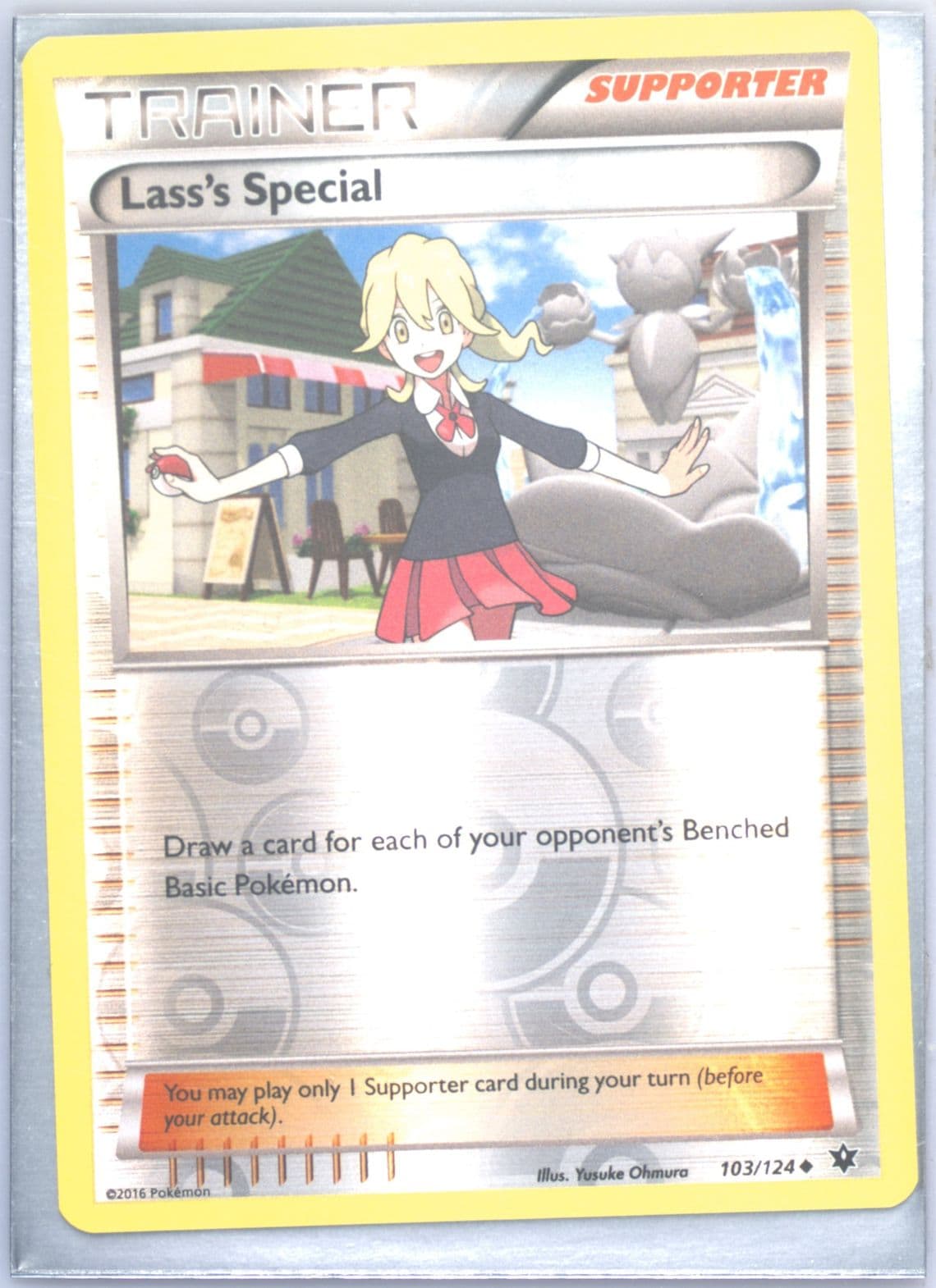 Lass's Special-Reverse Foil (103) 2016 Pokemon XY Fates Collide