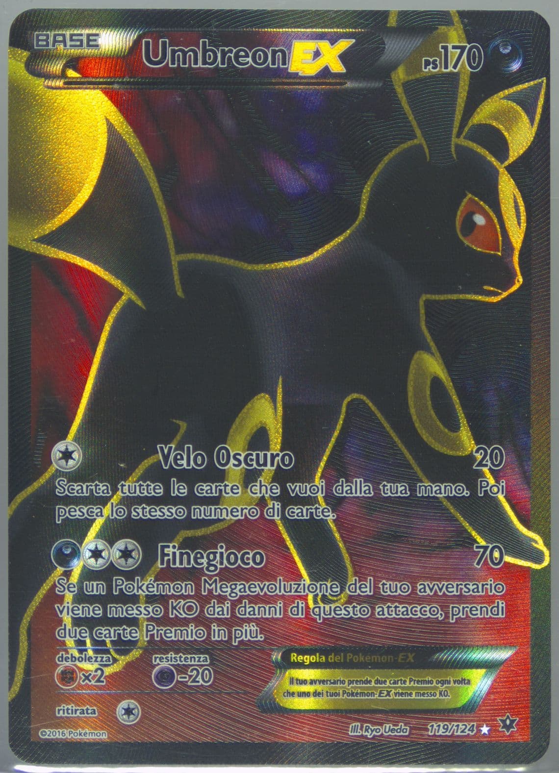 Full Art/Umbreon EX Italian (119) 2016 Pokemon XY Fates Collide
