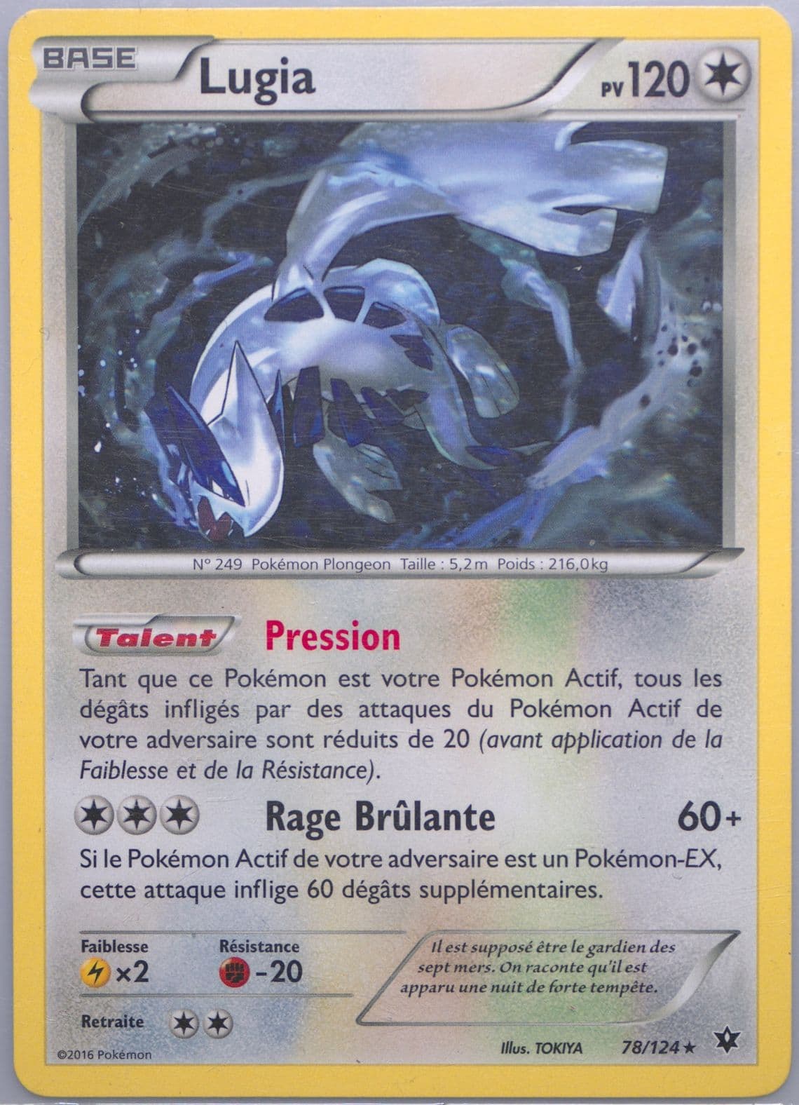 Lugia French (78) 2016 Pokemon XY Fates Collide