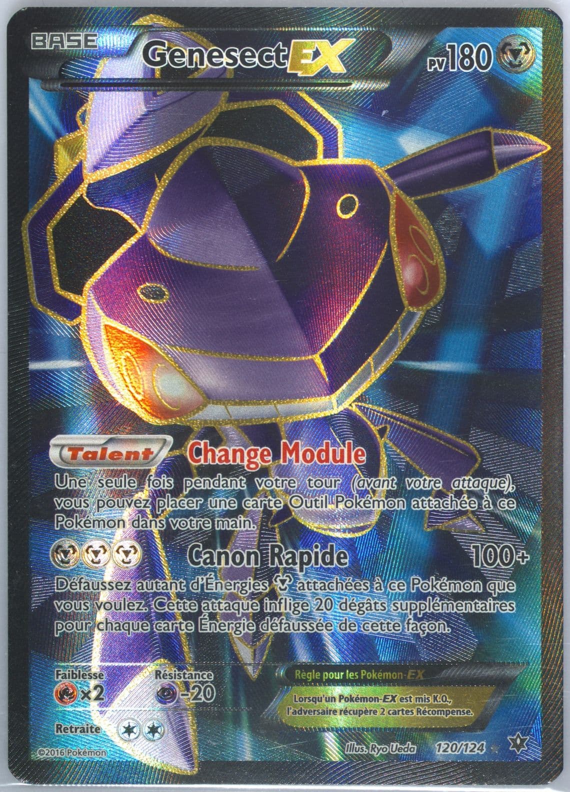 Full Art/Genesect EX French (120) 2016 Pokemon XY Fates Collide