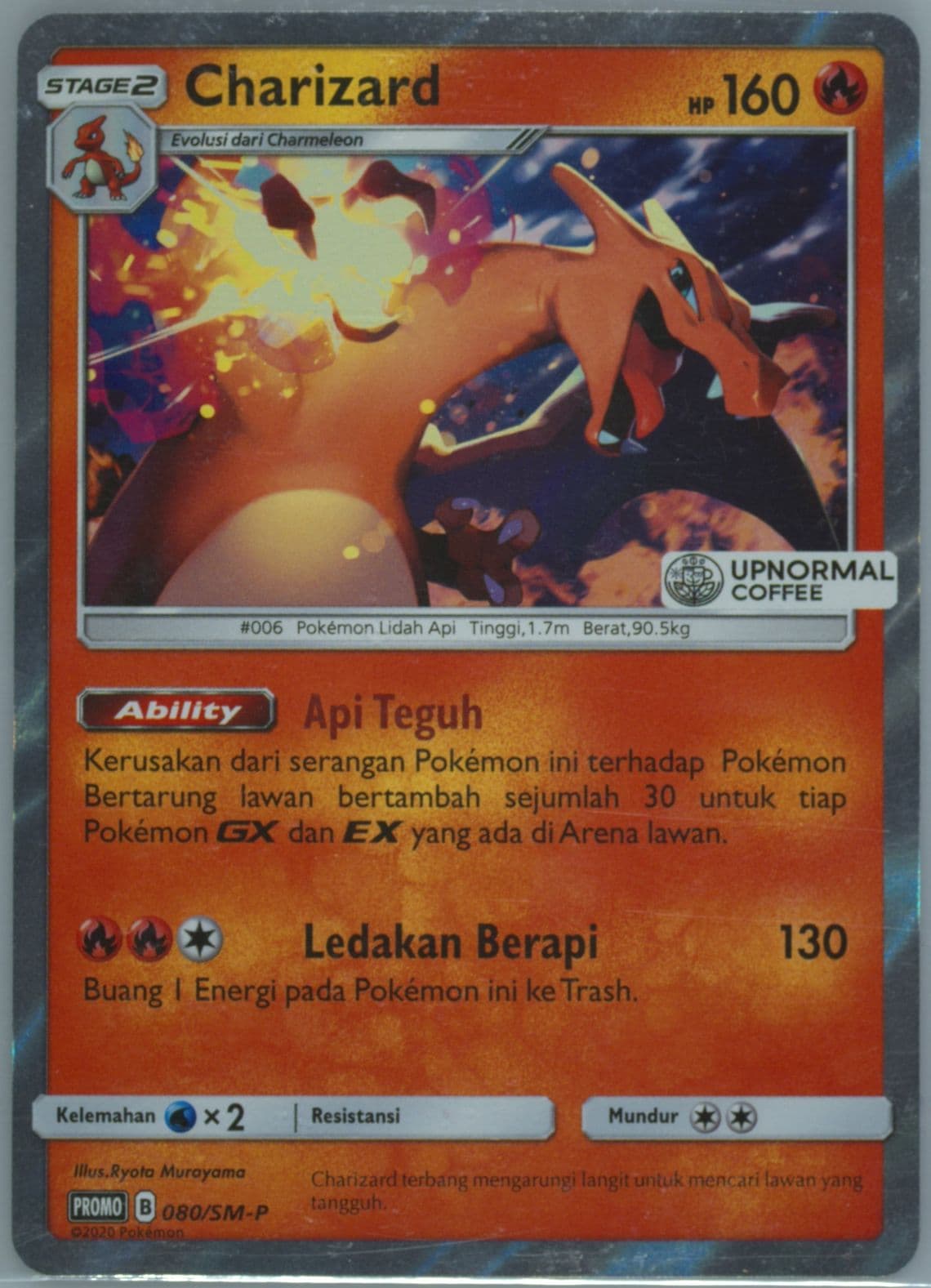 Charizard-Holo Tutorial & Challenge at Upnormal Coffee (080) 2020 Pokemon Indonesian SM Promo