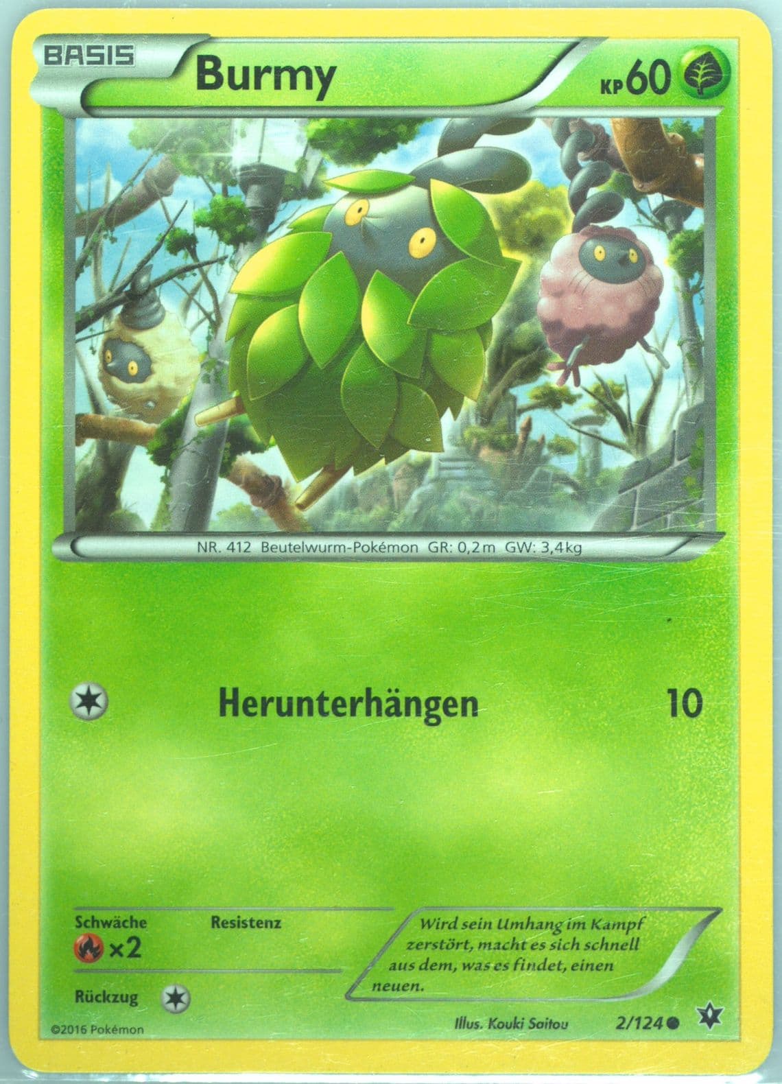 Burmy German (2) 2016 Pokemon XY Fates Collide