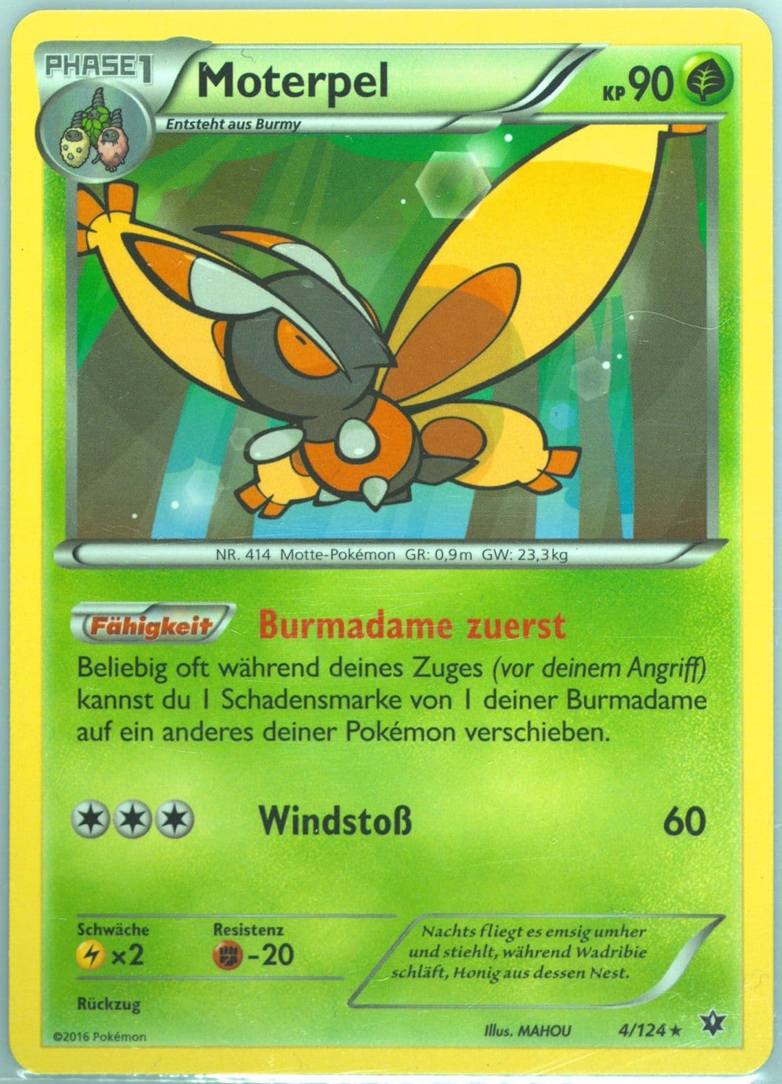 Moterpel German (4) 2016 Pokemon XY Fates Collide