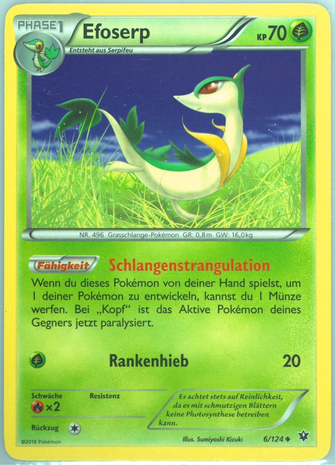 Efoserp German (6) 2016 Pokemon XY Fates Collide
