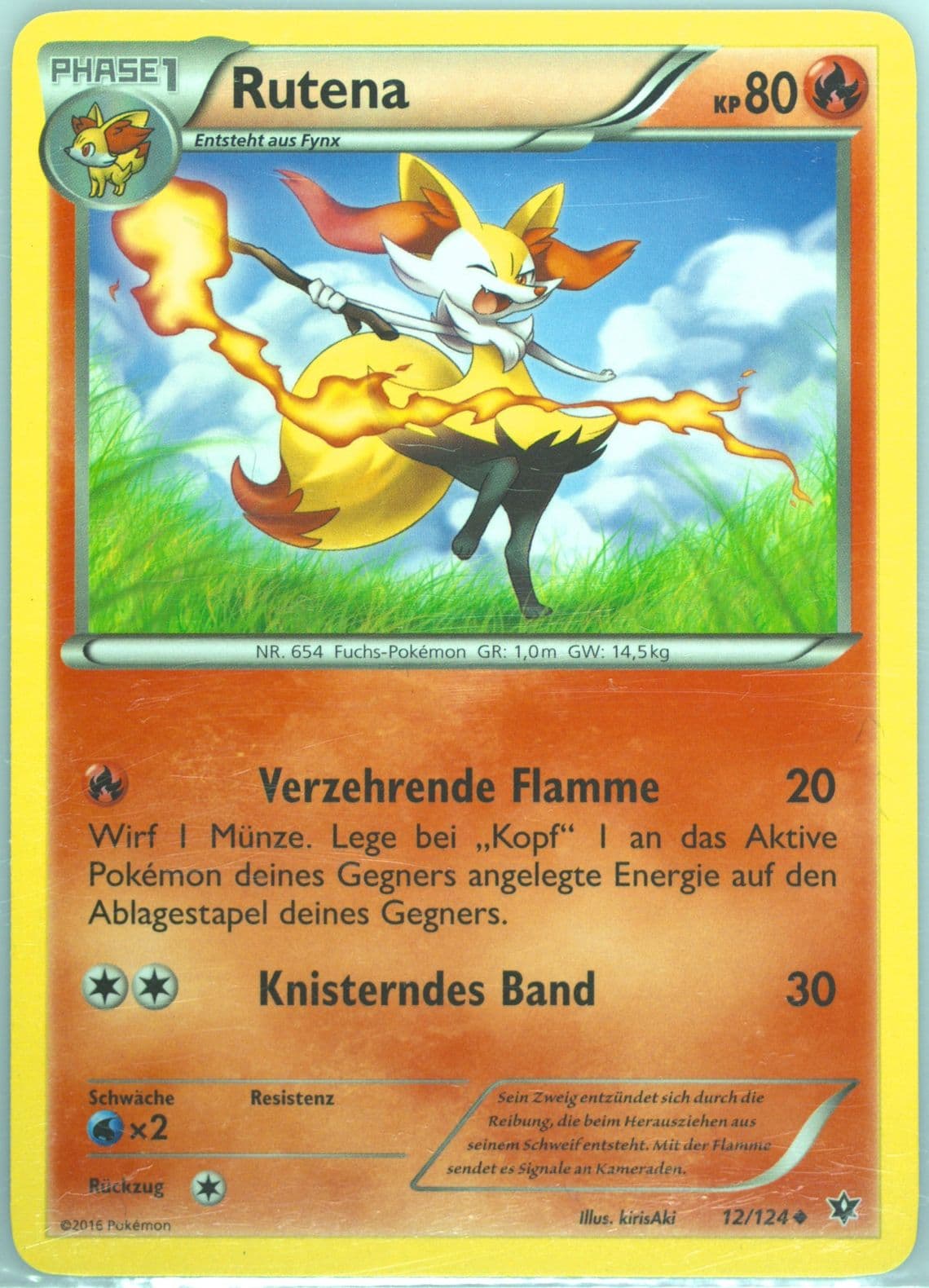 Rutena German (12) 2016 Pokemon XY Fates Collide