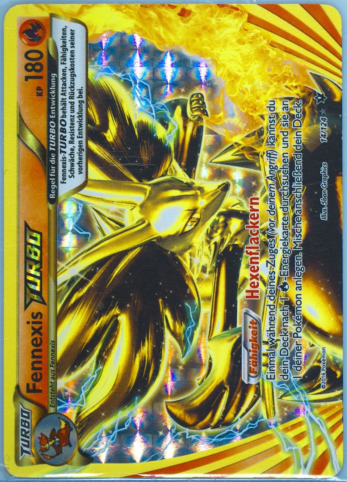 Fennexis Turbo German (14) 2016 Pokemon XY Fates Collide