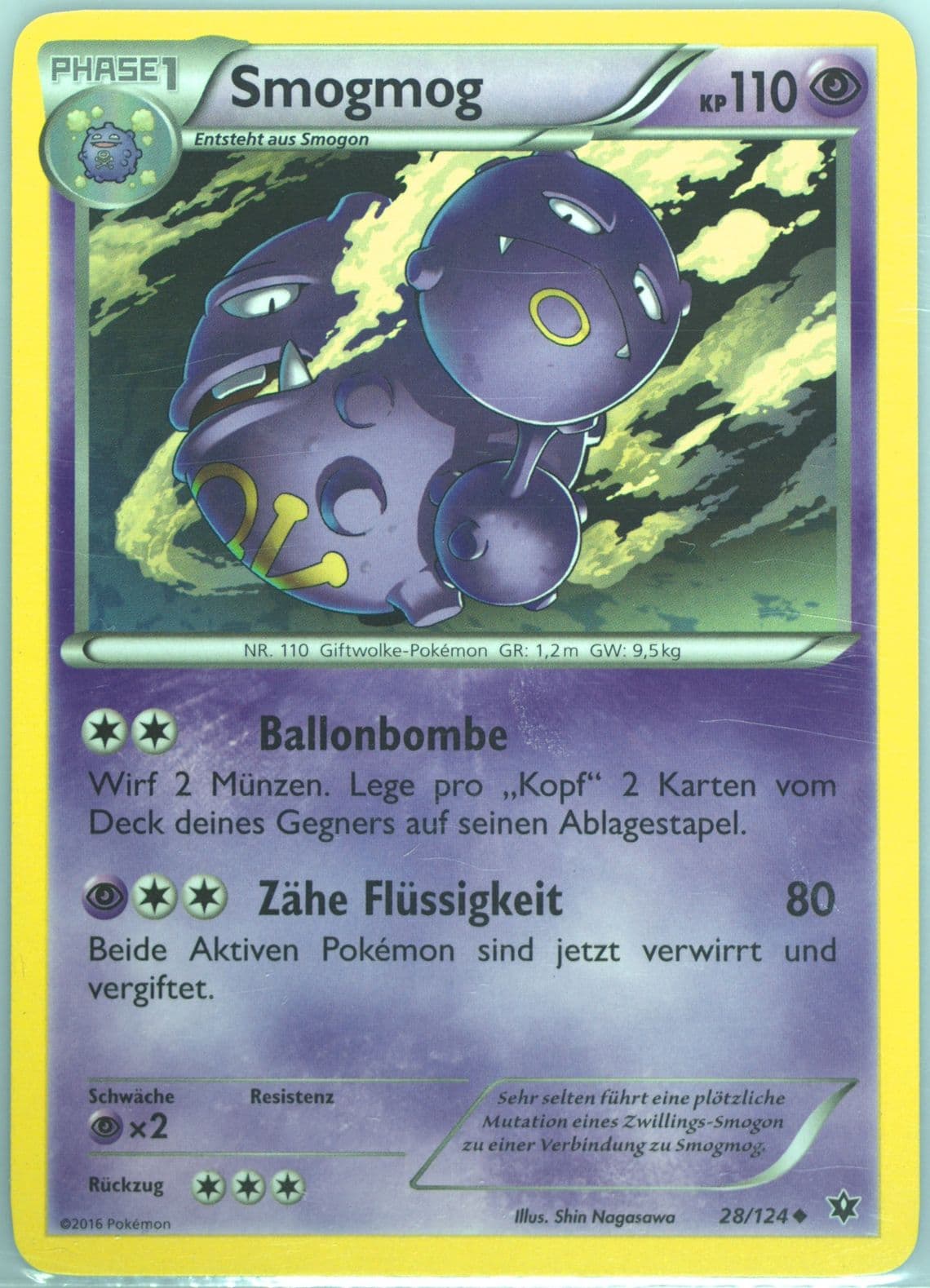 Smogmog German (28) 2016 Pokemon XY Fates Collide