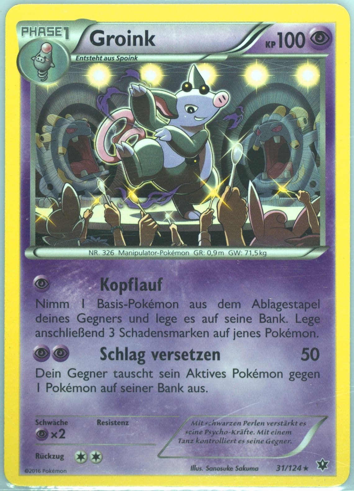 Groink German (31) 2016 Pokemon XY Fates Collide