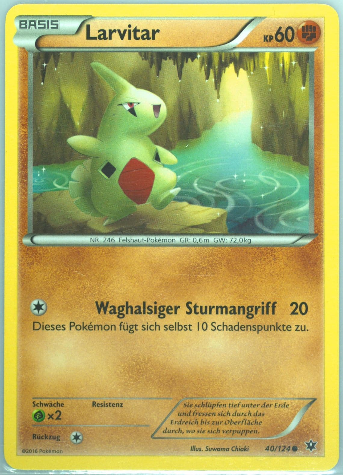 Larvitar German (40) 2016 Pokemon XY Fates Collide