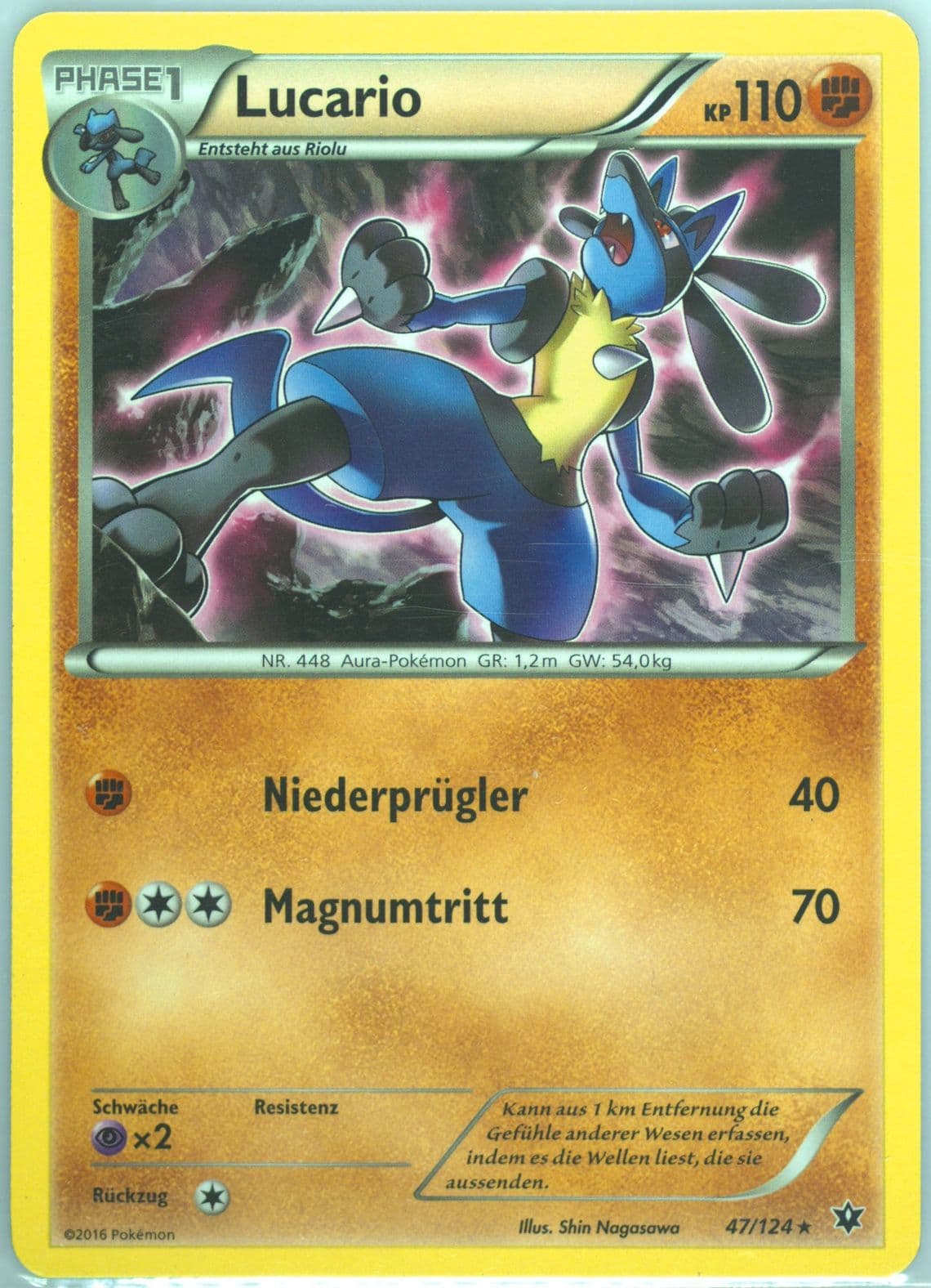 Lucario German (47) 2016 Pokemon XY Fates Collide