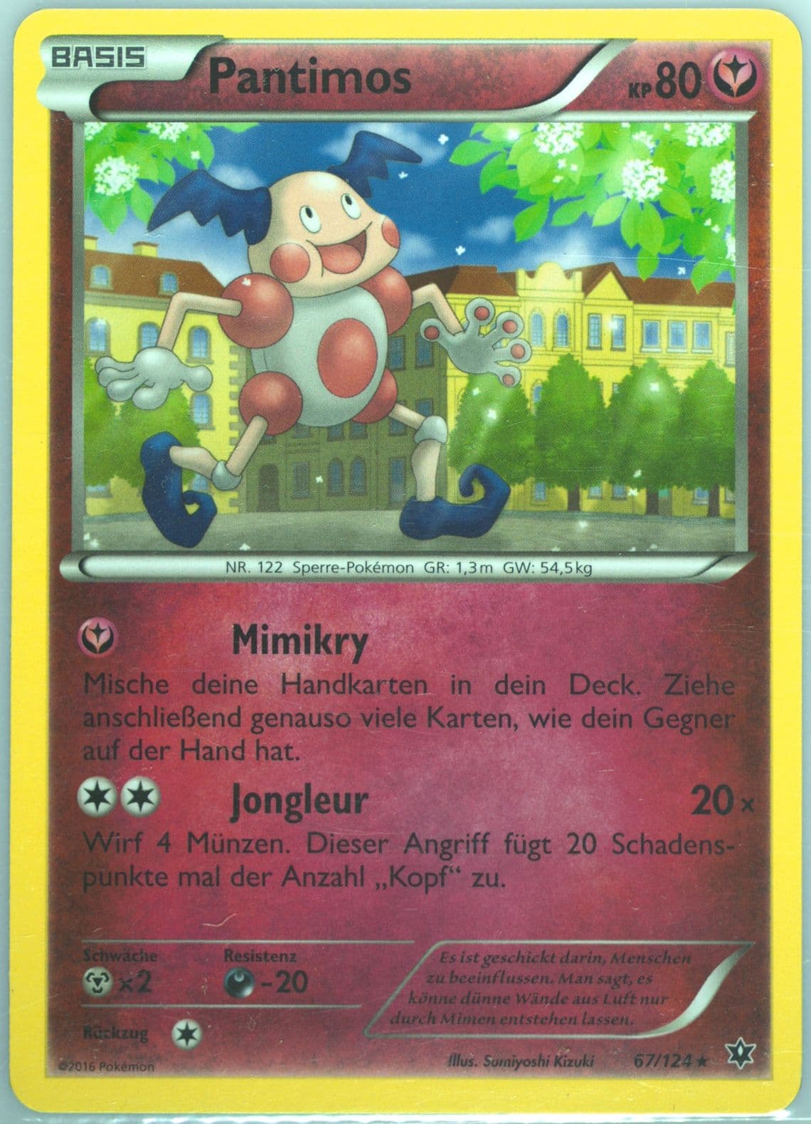 Pantimos German (67) 2016 Pokemon XY Fates Collide