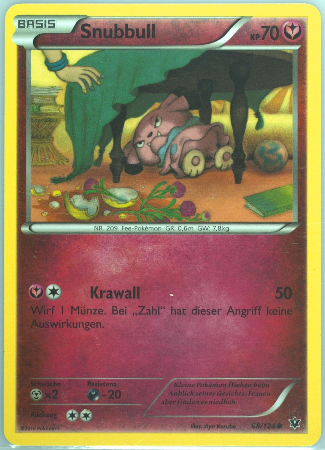Snubbull German (68) 2016 Pokemon XY Fates Collide