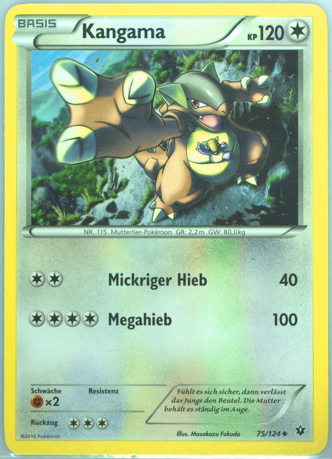 Kangama German (75) 2016 Pokemon XY Fates Collide