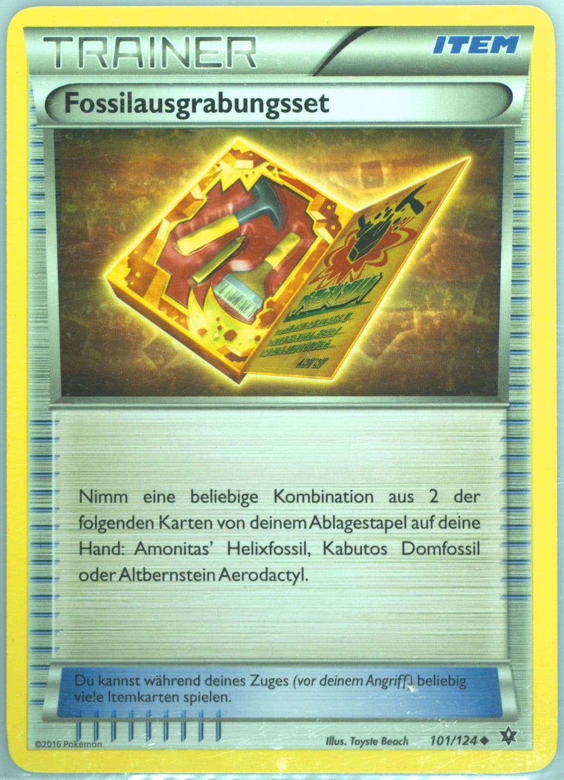 Fossilausgrabungsset German (101) 2016 Pokemon XY Fates Collide