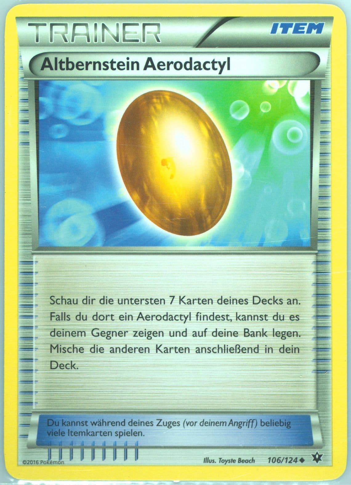 Altbernstein Aerodactyl German (106) 2016 Pokemon XY Fates Collide