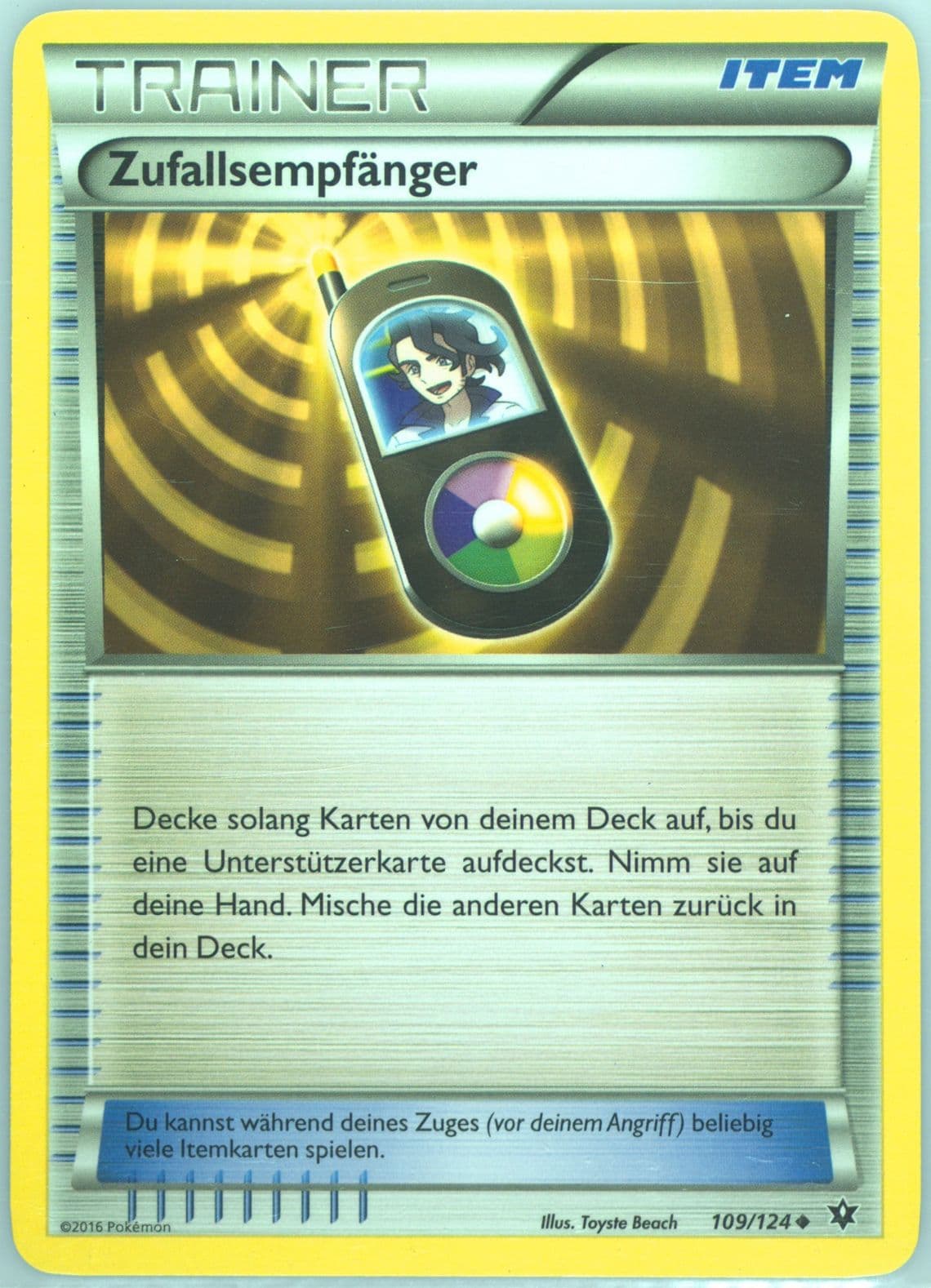 Zufallsempfanger German (109) 2016 Pokemon XY Fates Collide