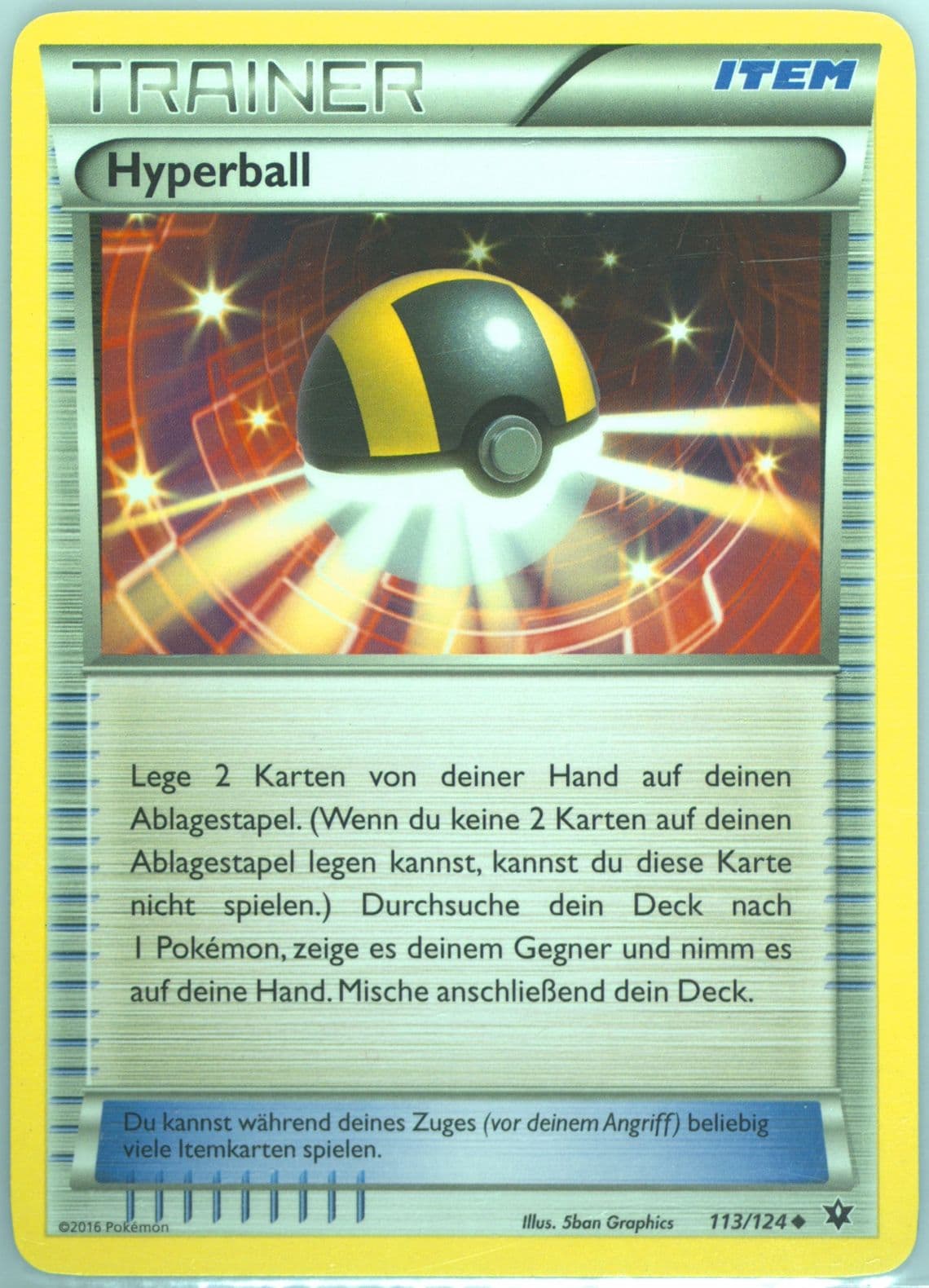 Hyperball German (113) 2016 Pokemon XY Fates Collide