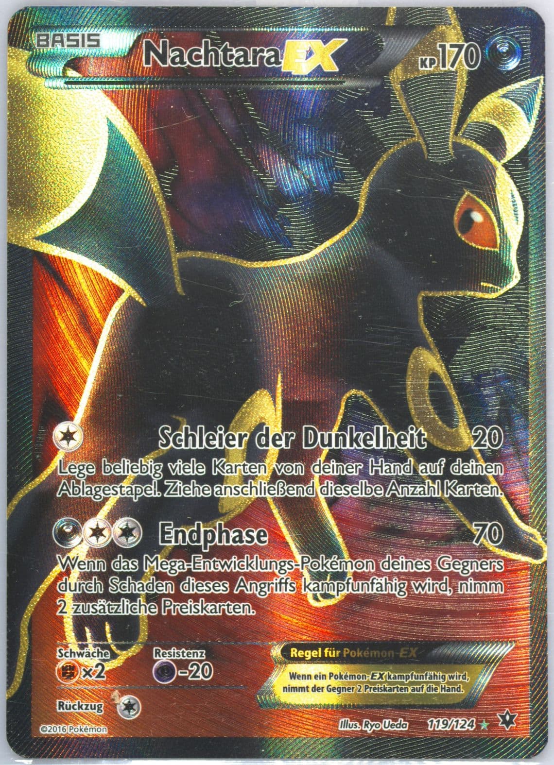 Full Art/Nachtara EX German (119) 2016 Pokemon XY Fates Collide