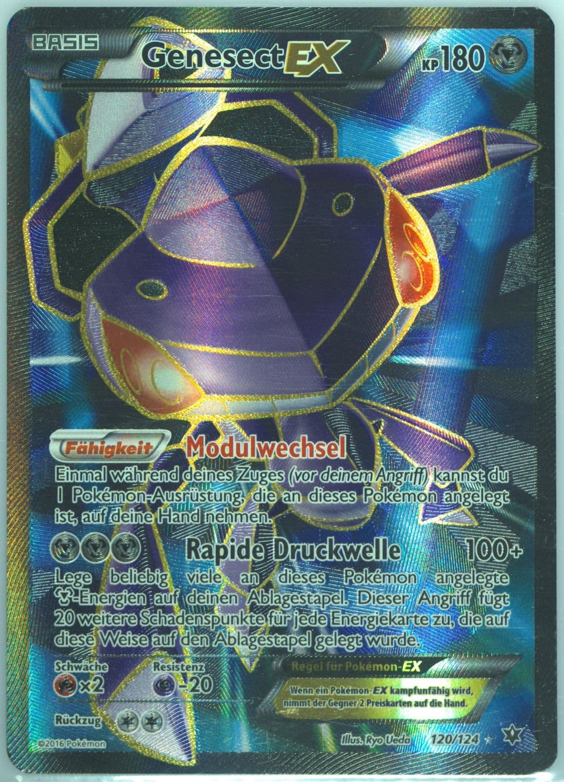 Full Art/Genesect EX German (120) 2016 Pokemon XY Fates Collide