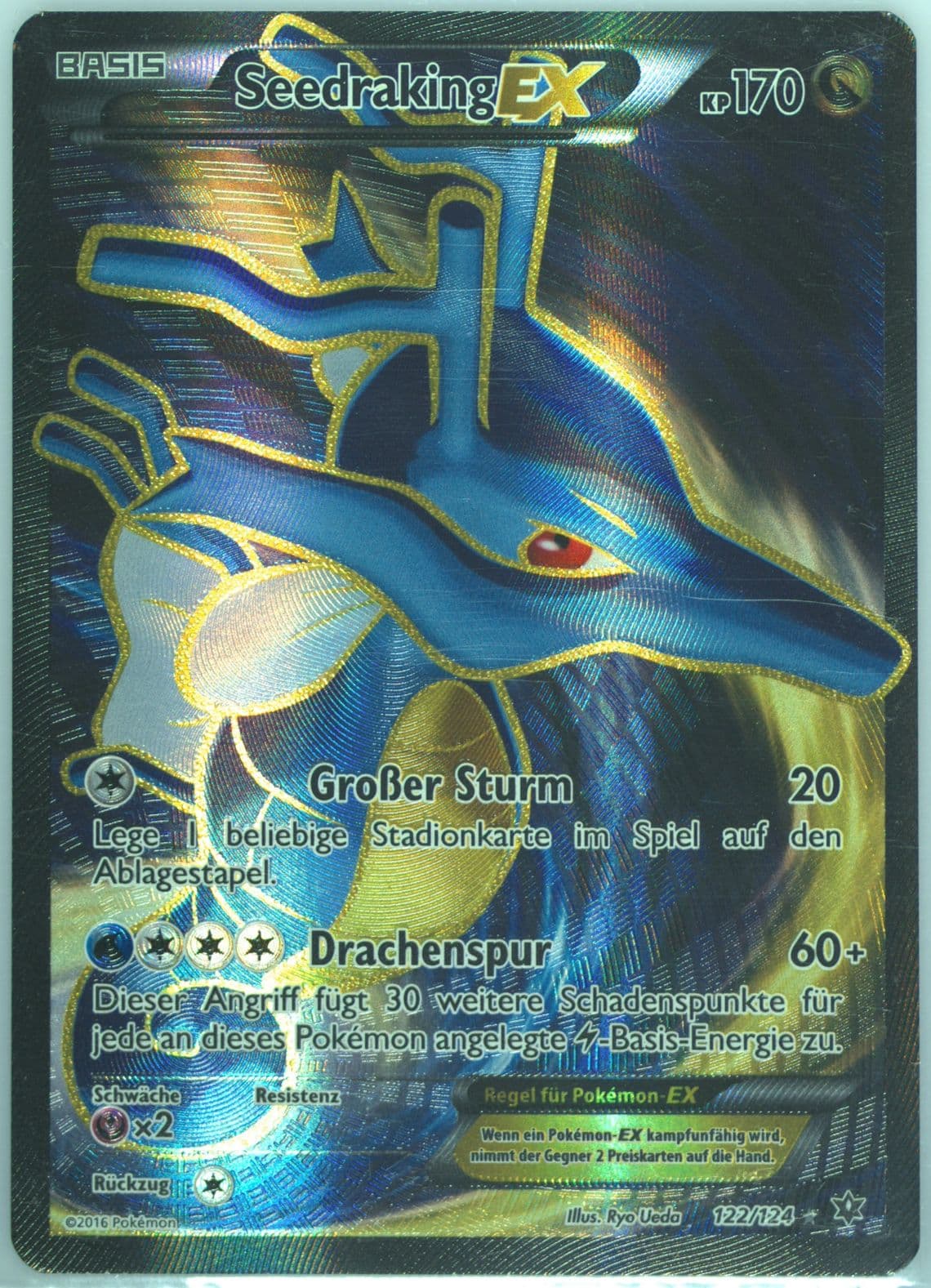 Full Art/Seedraking EX German (122) 2016 Pokemon XY Fates Collide