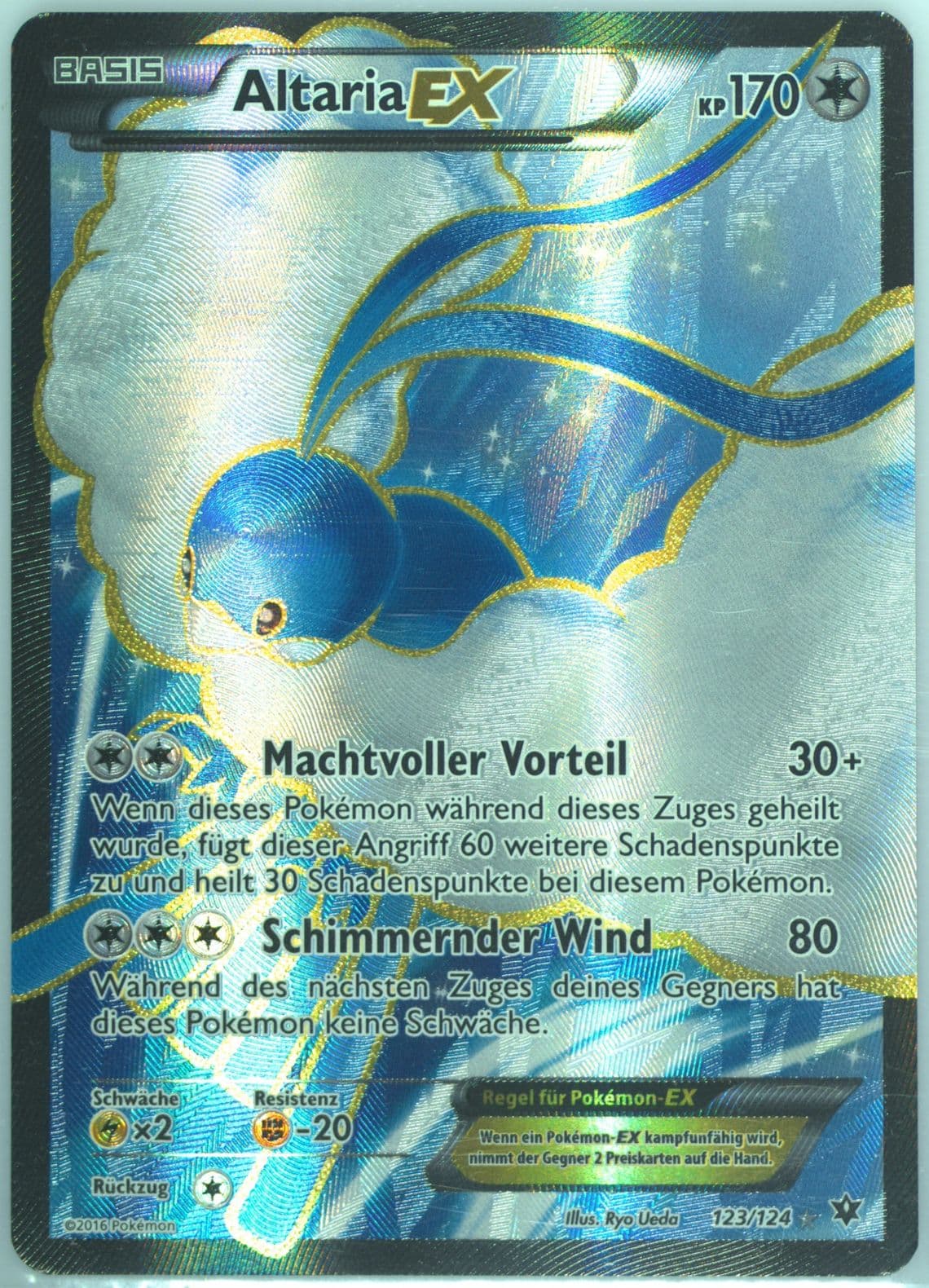 Full Art/Altaria EX German (123) 2016 Pokemon XY Fates Collide