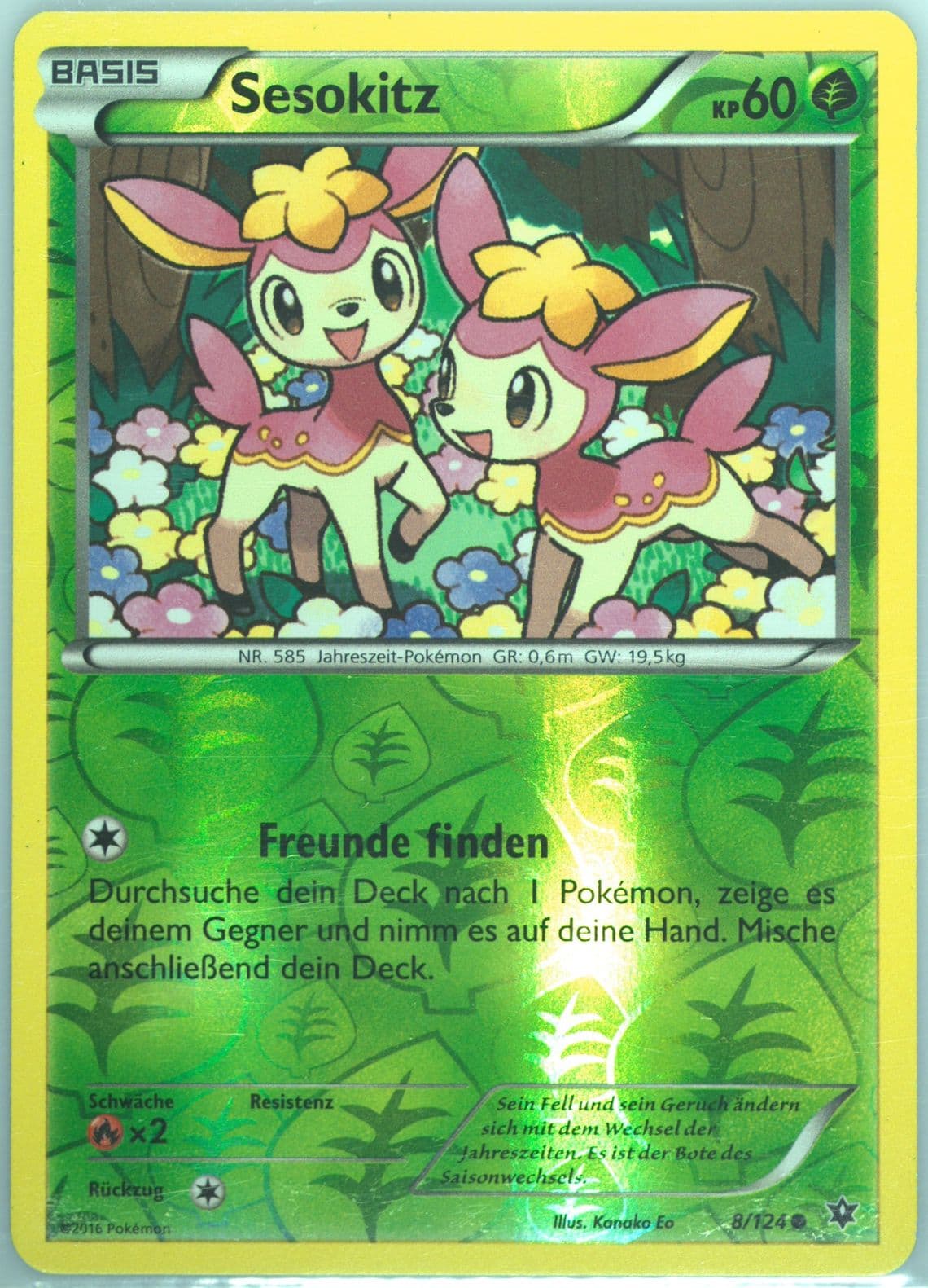 Sesokitz-Reverse Foil German (8) 2016 Pokemon XY Fates Collide