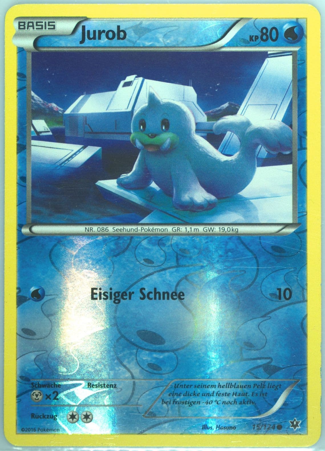Jurob-Reverse Foil German (15) 2016 Pokemon XY Fates Collide