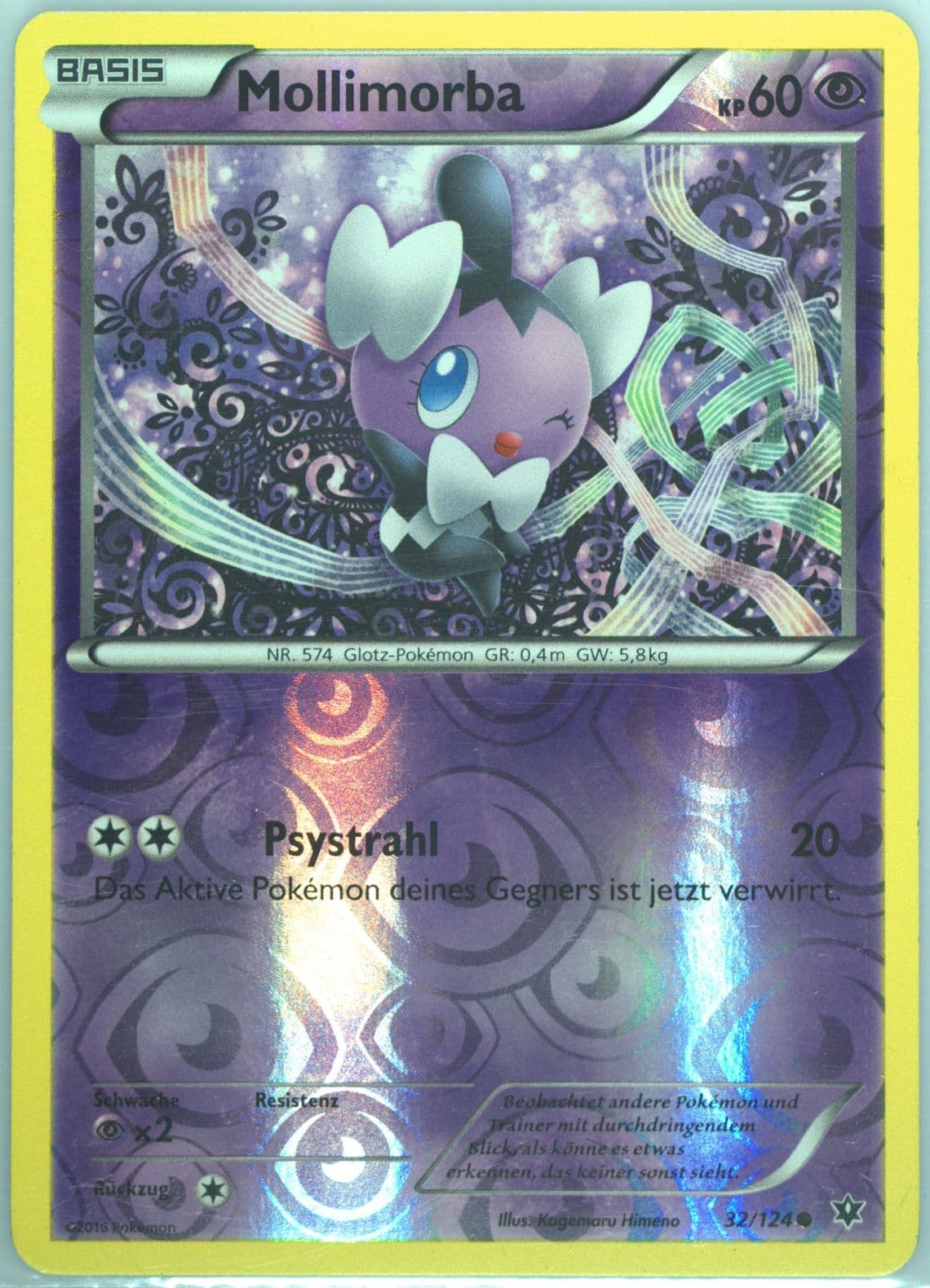 Mollimorba-Reverse Foil German (32) 2016 Pokemon XY Fates Collide