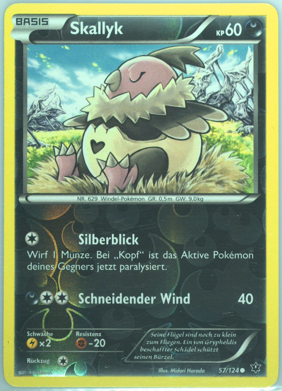 Skallyk-Reverse Foil German (57) 2016 Pokemon XY Fates Collide