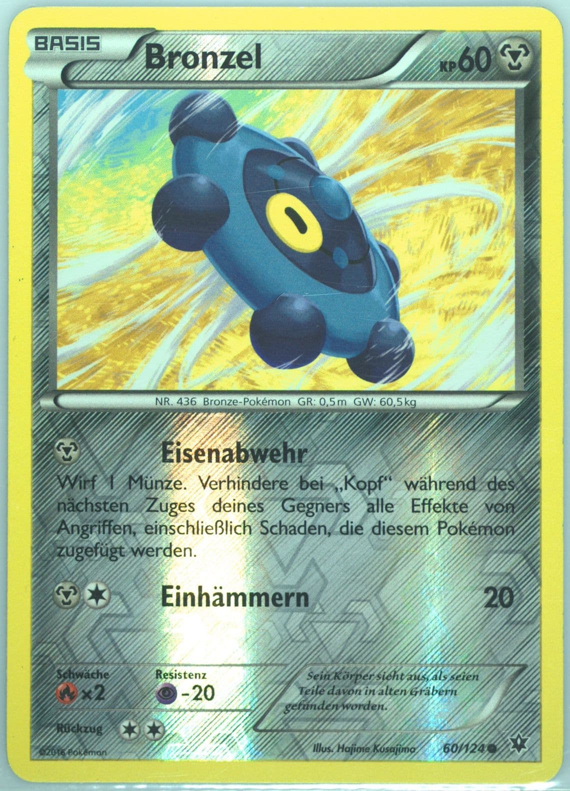 Bronzel-Reverse Foil German (60) 2016 Pokemon XY Fates Collide