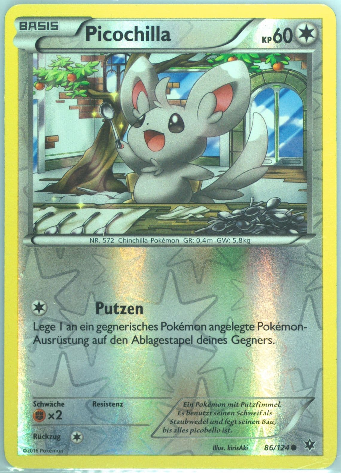 Picochilla-Reverse Foil German (86) 2016 Pokemon XY Fates Collide