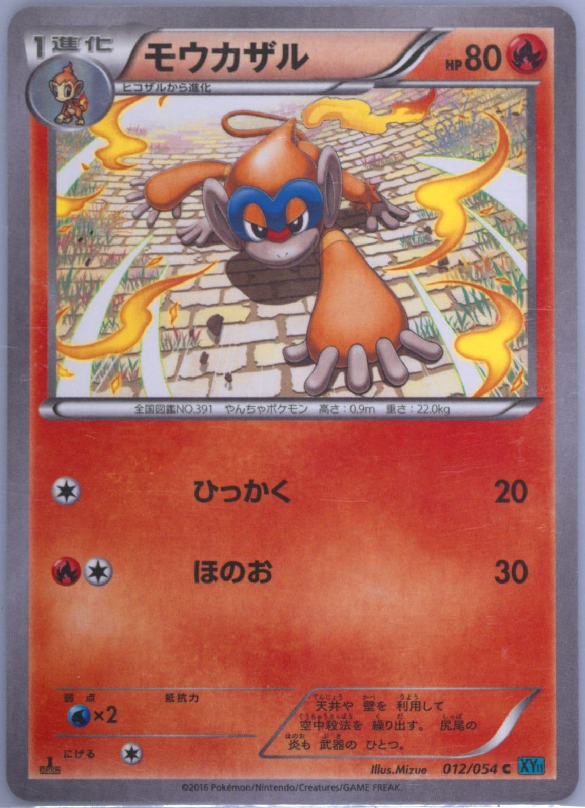 Monferno 1st Edition (012) 2016 Pokemon Japanese XY Cruel Traitor