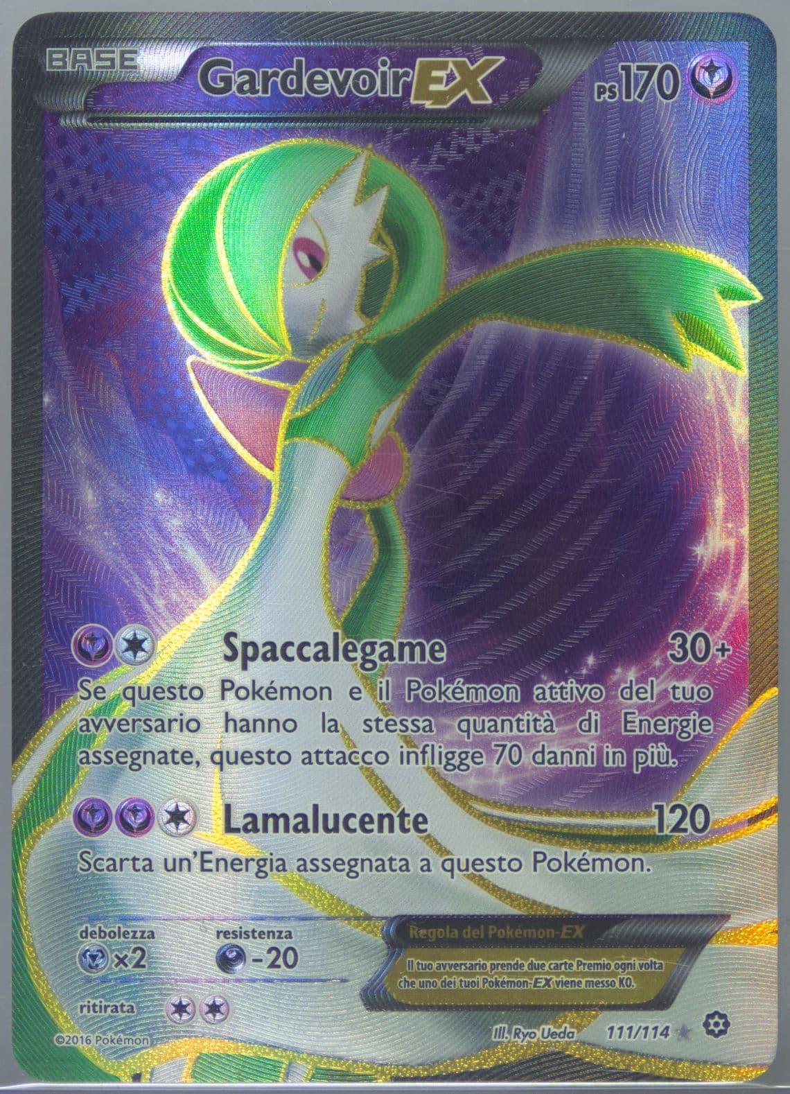 Full Art/Gardevoir EX Italian (111) 2016 Pokemon XY Steam Siege