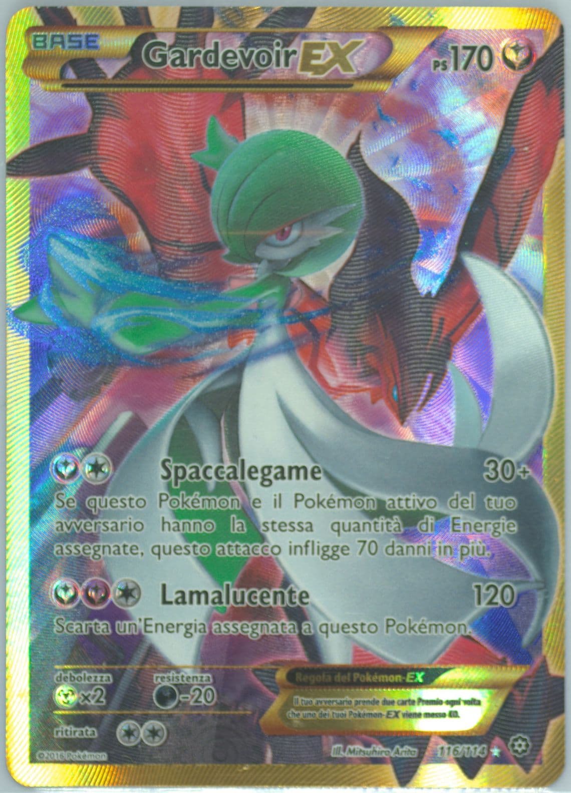 Full Art/Gardevoir EX Italian-Secret (116) 2016 Pokemon XY Steam Siege