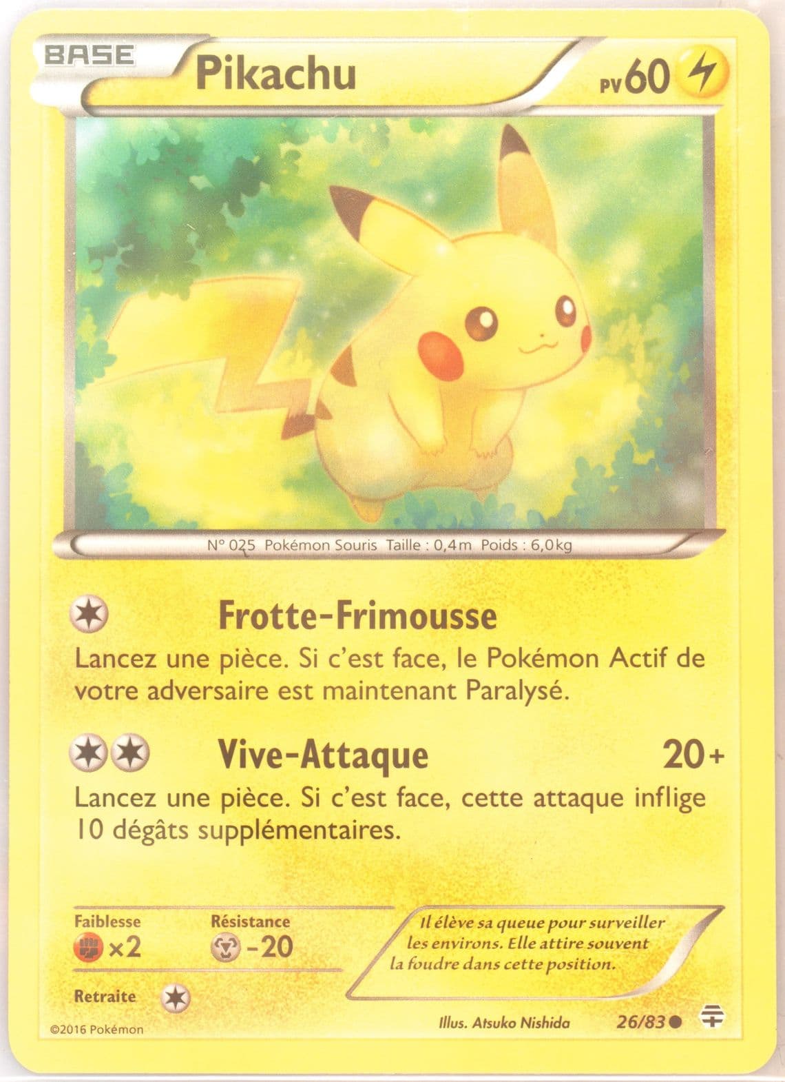 Pikachu French (26) 2016 Pokemon XY Generations