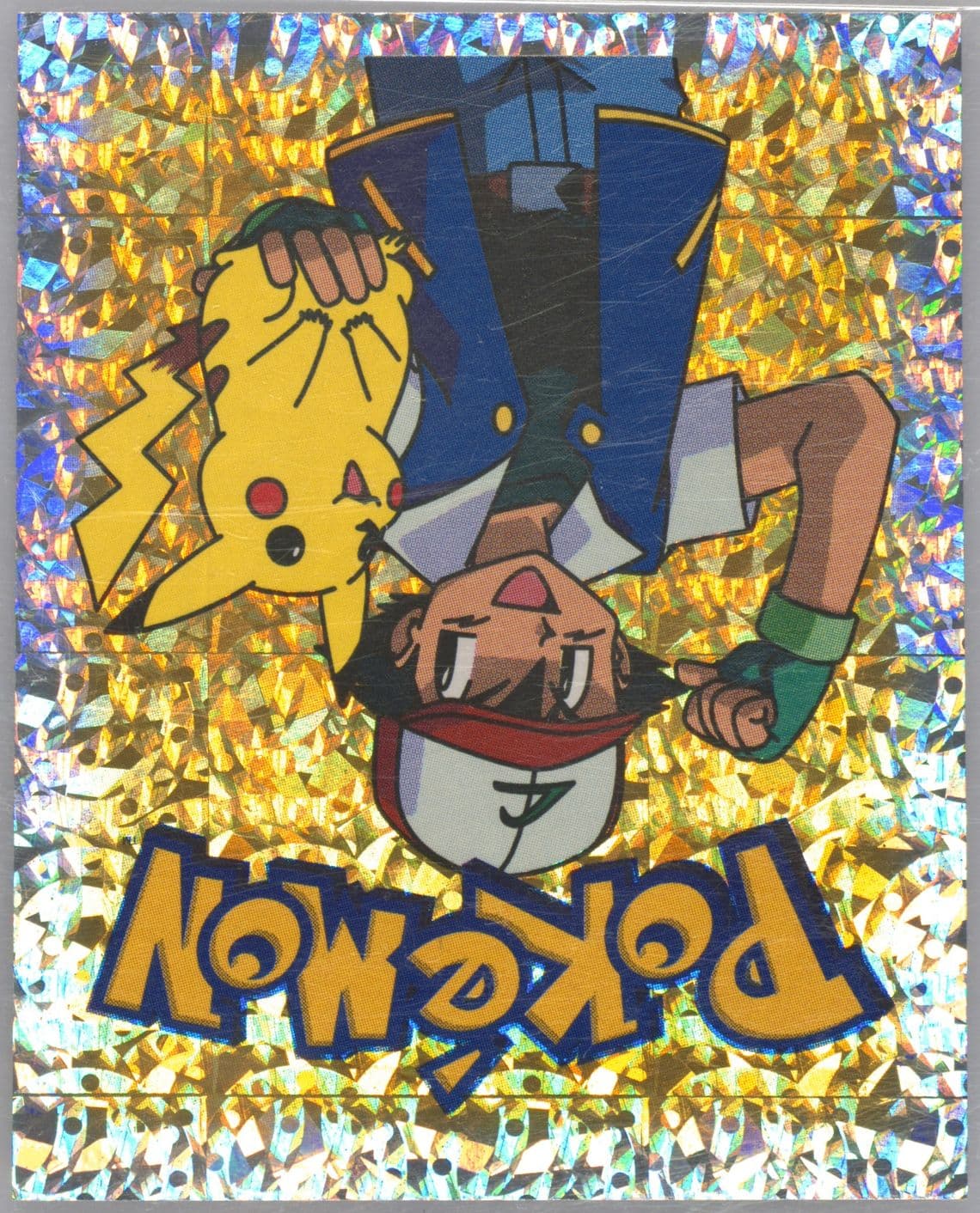 Ash & Pikachu-Prism (S29) 1999 Merlin Pokemon