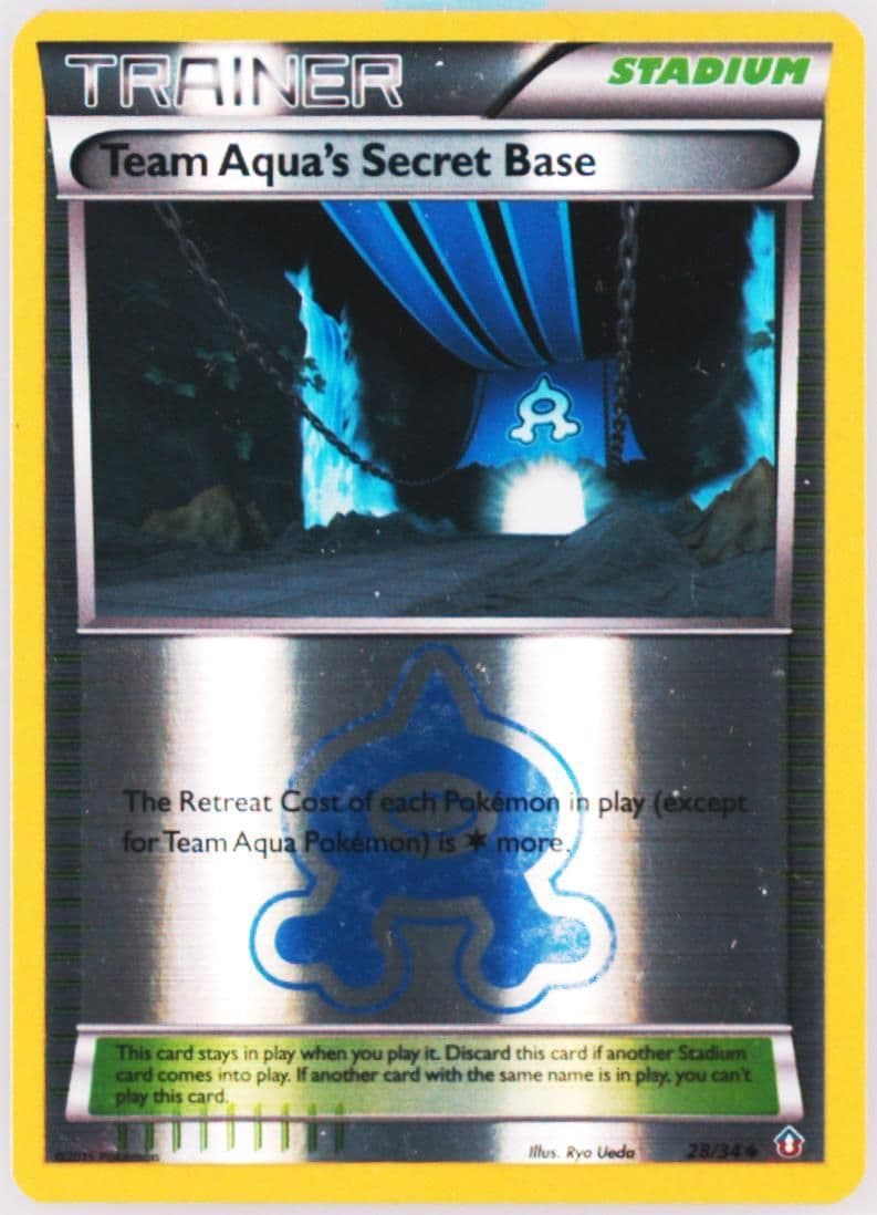 Team Aqua's Secret Base-Reverse Foil (28) 2015 Pokemon XY Double Crisis