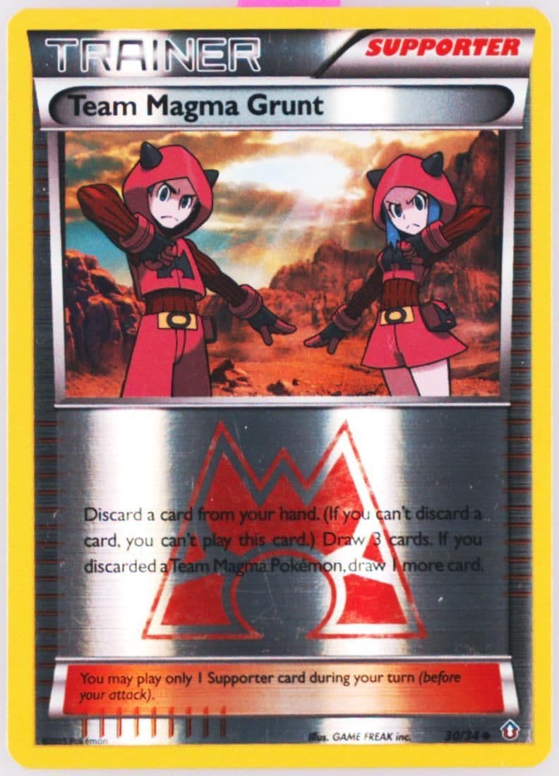 Team Magma Grunt-Reverse Foil (30) 2015 Pokemon XY Double Crisis
