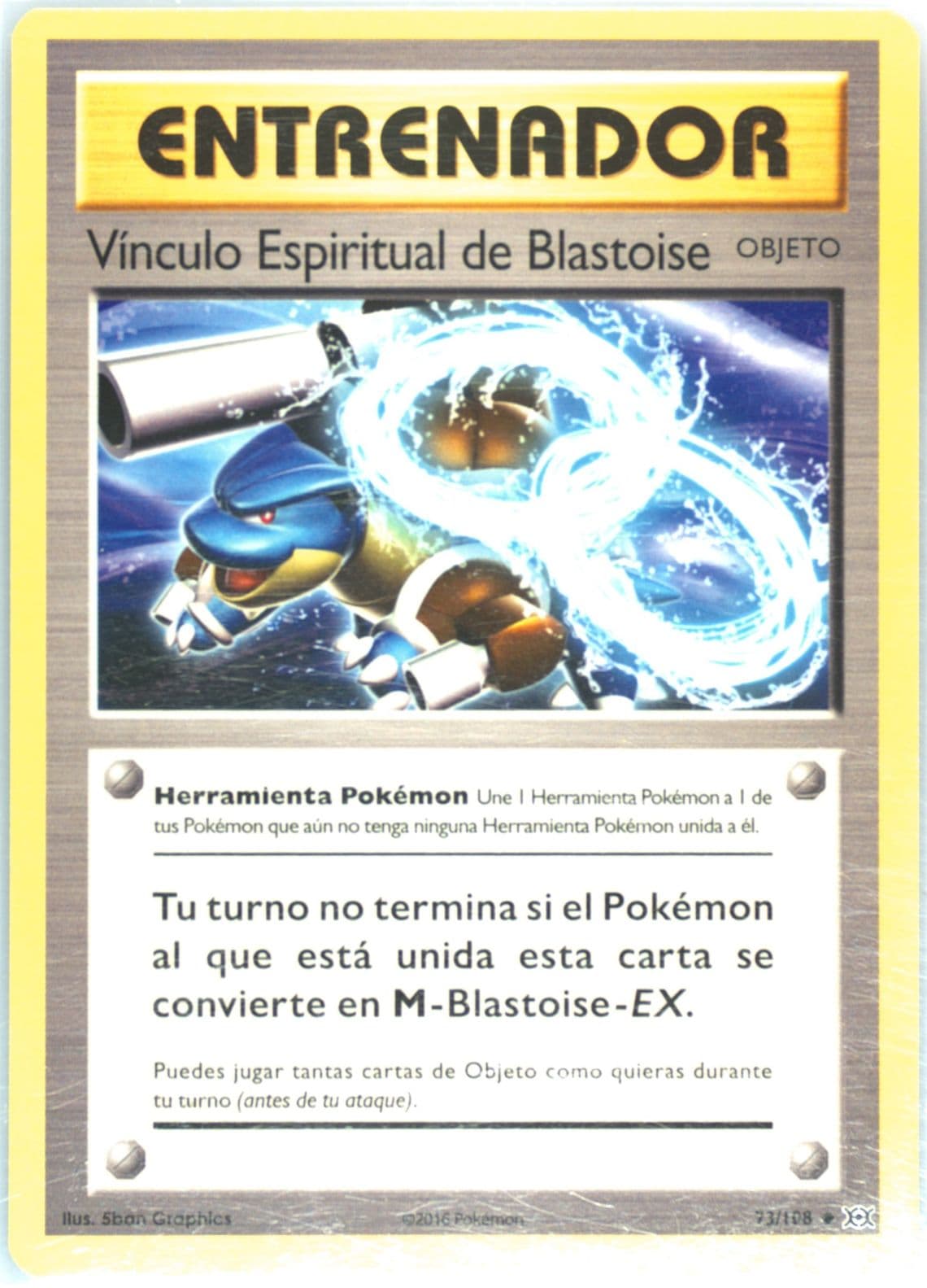 Vinculo Espiritual de Blastoise Spanish (73) 2016 Pokemon XY Evolutions