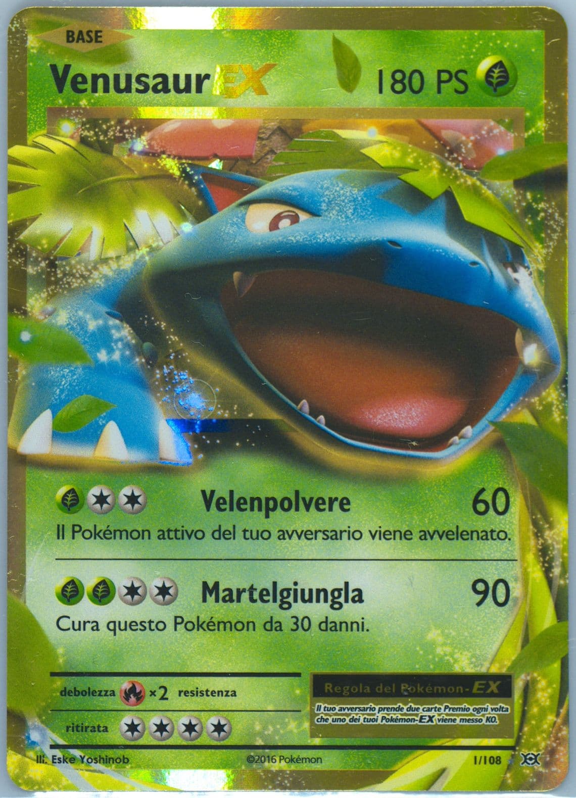 Venusaur EX Italian (1) 2016 Pokemon XY Evolutions
