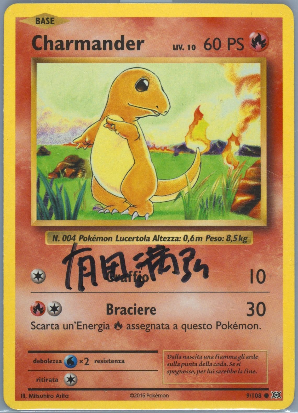 Charmander Italian (9) 2016 Pokemon XY Evolutions
