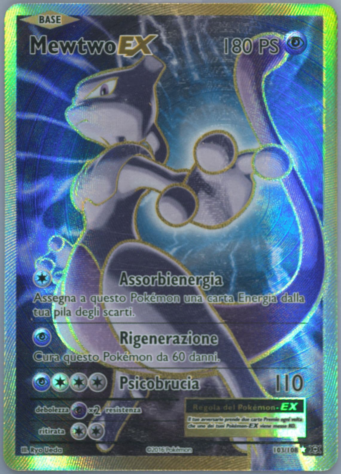 Full Art/Mewtwo EX Italian (103) 2016 Pokemon XY Evolutions