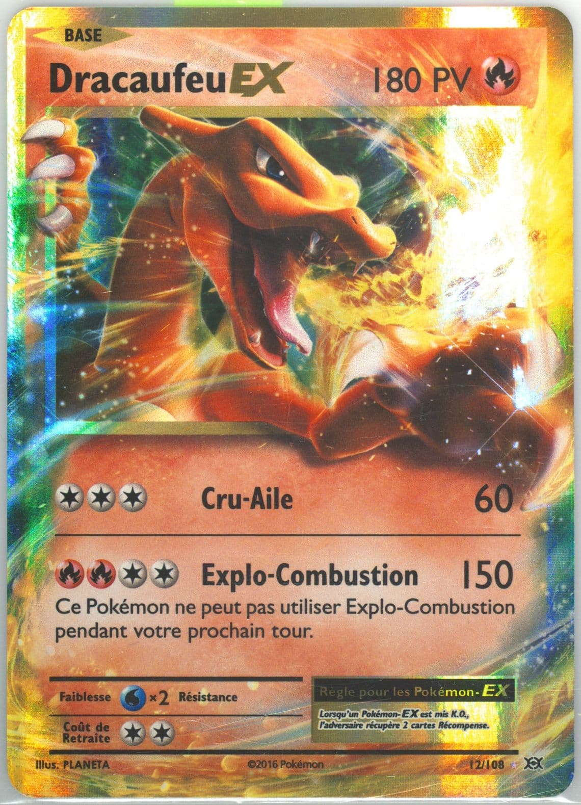 Dracaufeu EX French (12) 2016 Pokemon XY Evolutions