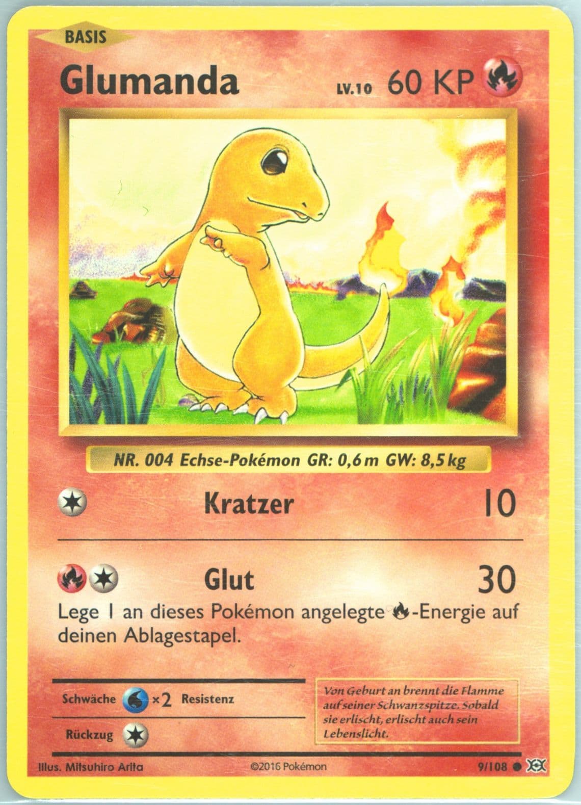 Glumanda German (9) 2016 Pokemon XY Evolutions